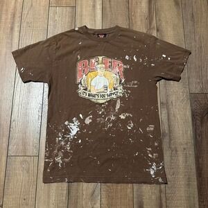 Vintage King Of The Hill‎ T Shirt Men's Size Medium 2005 Brown